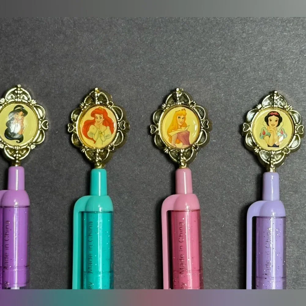 Vintage Glitter Disney Princess Mini Pen Set